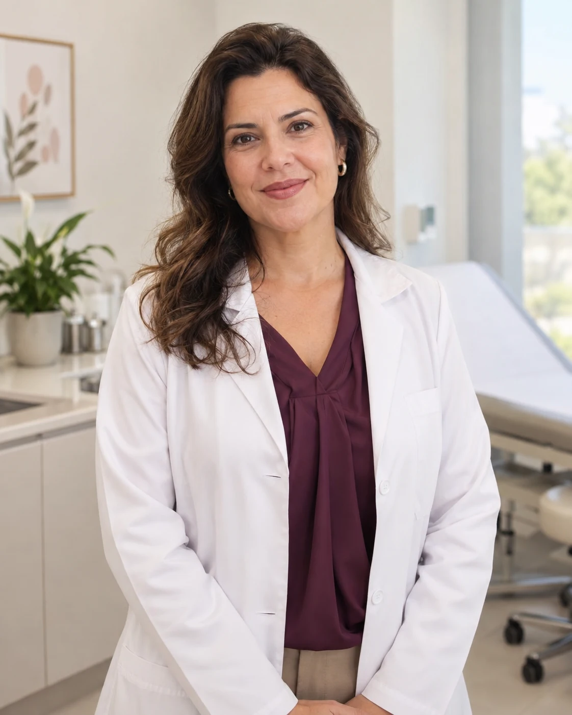 Retrato ilustrativo de uma médica; não representa endosso profissional ao CicloLeve
